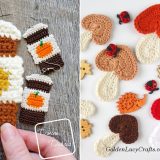 Crochet Fall Appliques - Free Patterns