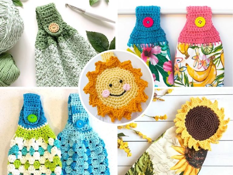 Crochet Kitchen Towel Toppers Free Patterns