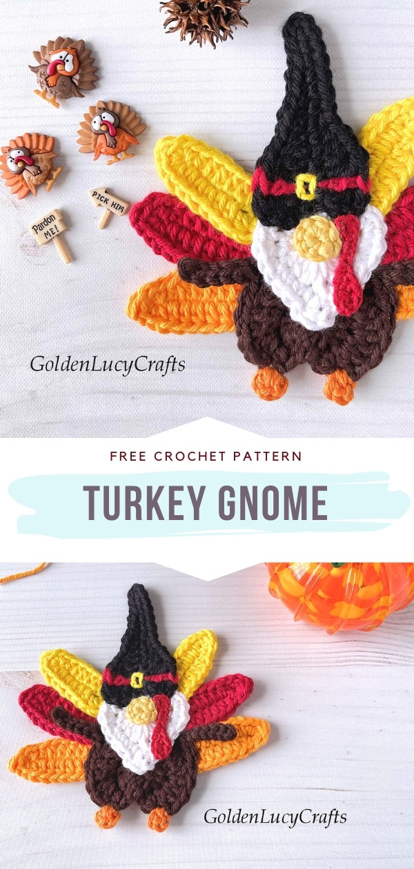Crochet Turkey Gnome