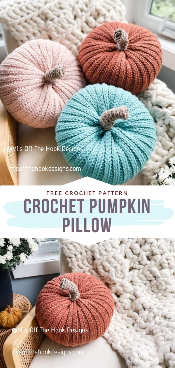 Crochet Pumpkin Pillow