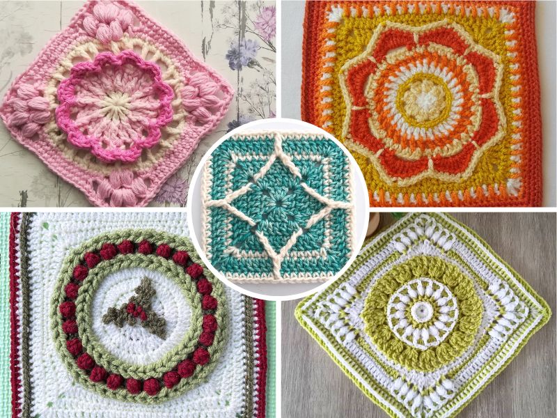 21 Creative Free Crochet Patterns For Granny Squares - Annie