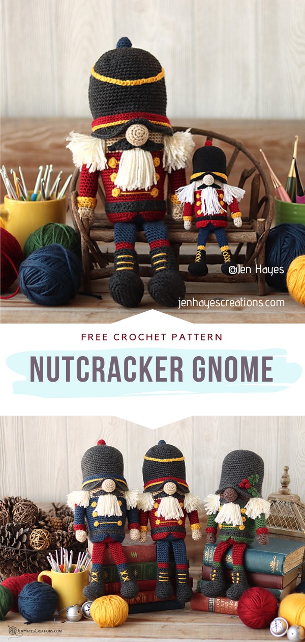 Amigurumi Nutcracker Gnome