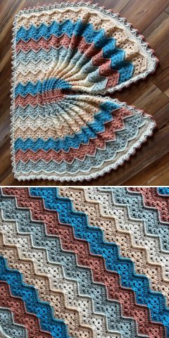 Baby Blankets with Lovely Edgings [Free Crochet Patterns]