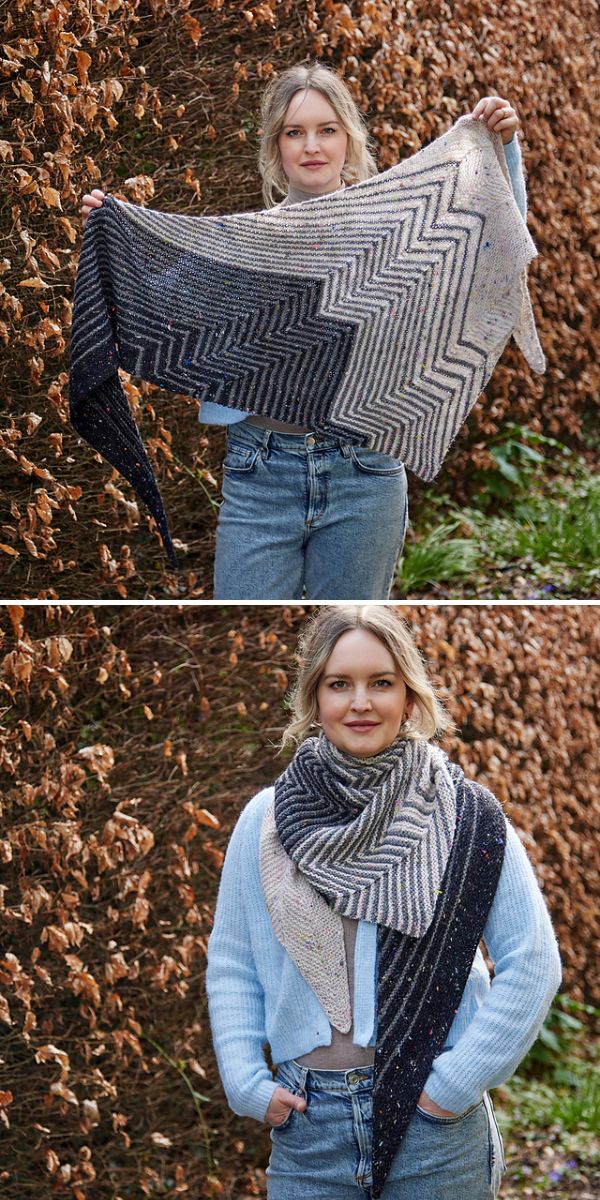 Asymmetrical Shawl Free Knitting Patterns