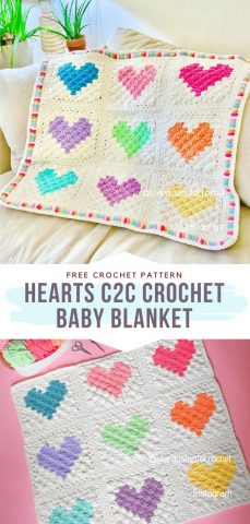 C2C Valentine's Day Ideas - Free Crochet Patterns