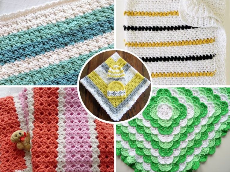 Cute Crochet Baby Blankets – Free Patterns