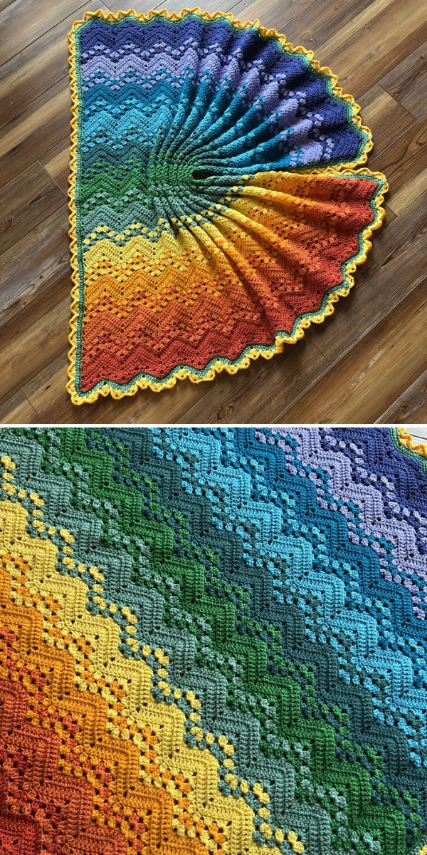 Free Crochet Chevron Blanket Patterns