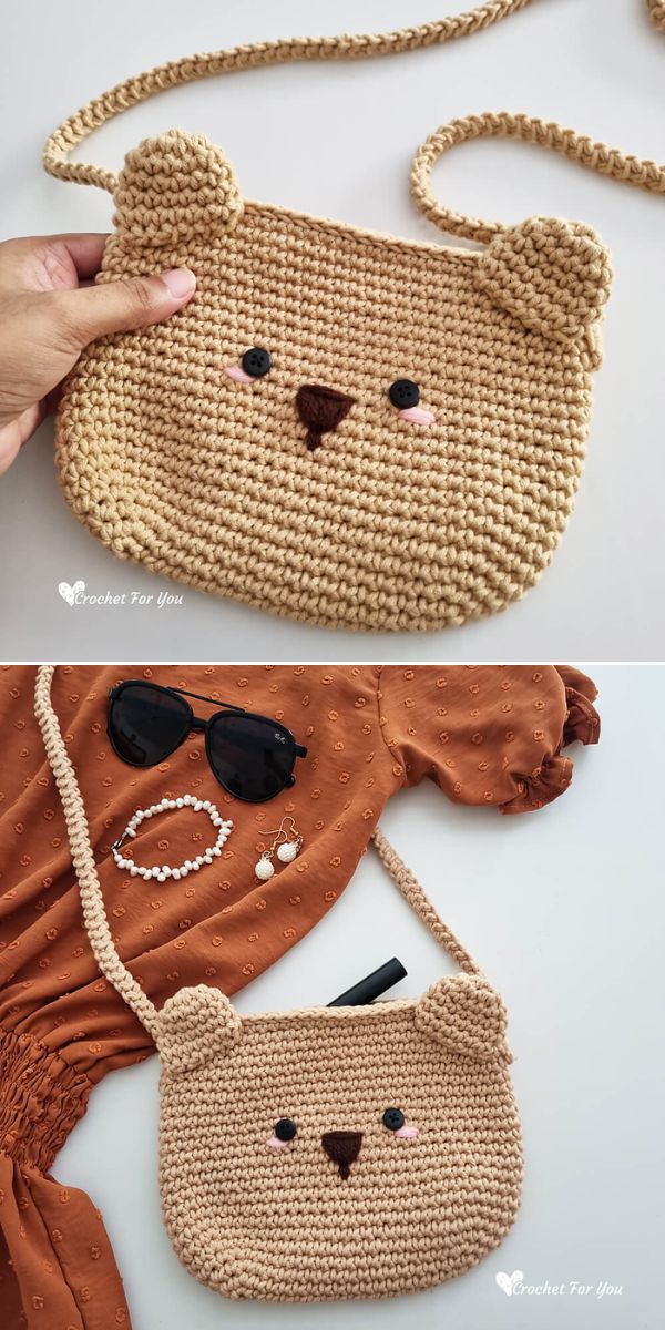 Cute Crochet Rabbit Phone Bag Tutorial - MyFavoritePatterns