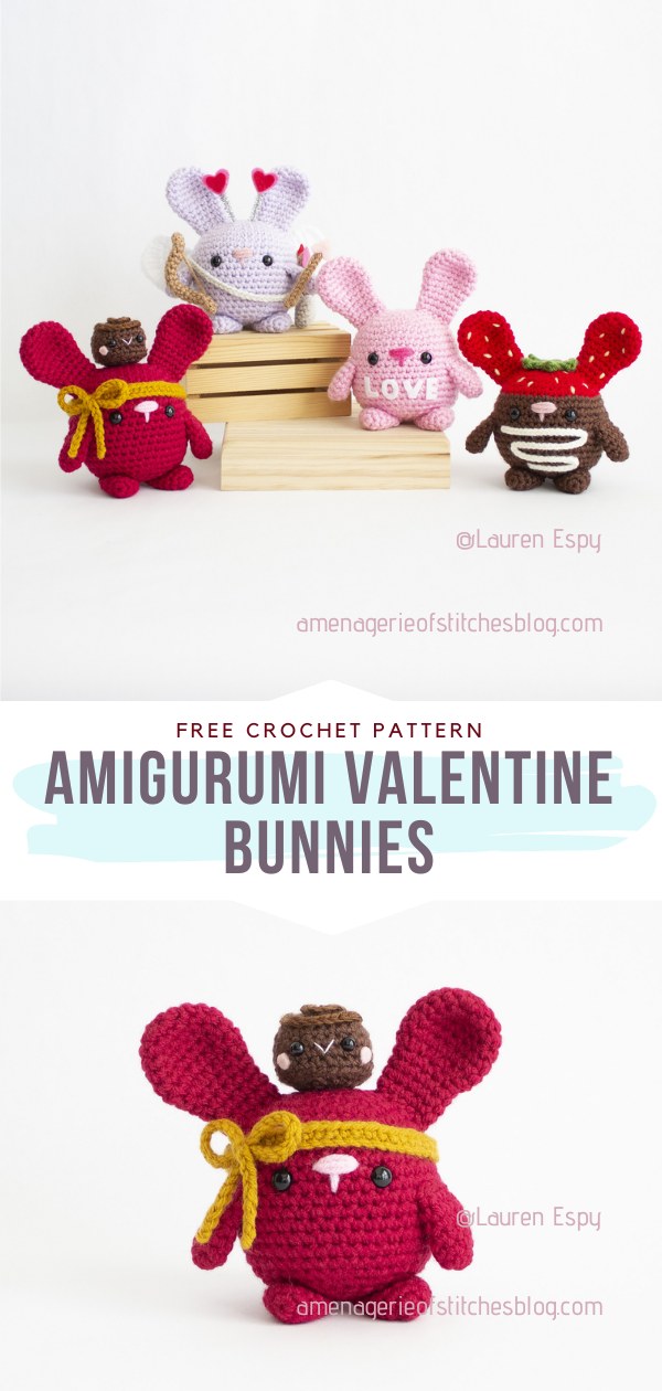 Amigurumi Valentine Bunnies Set