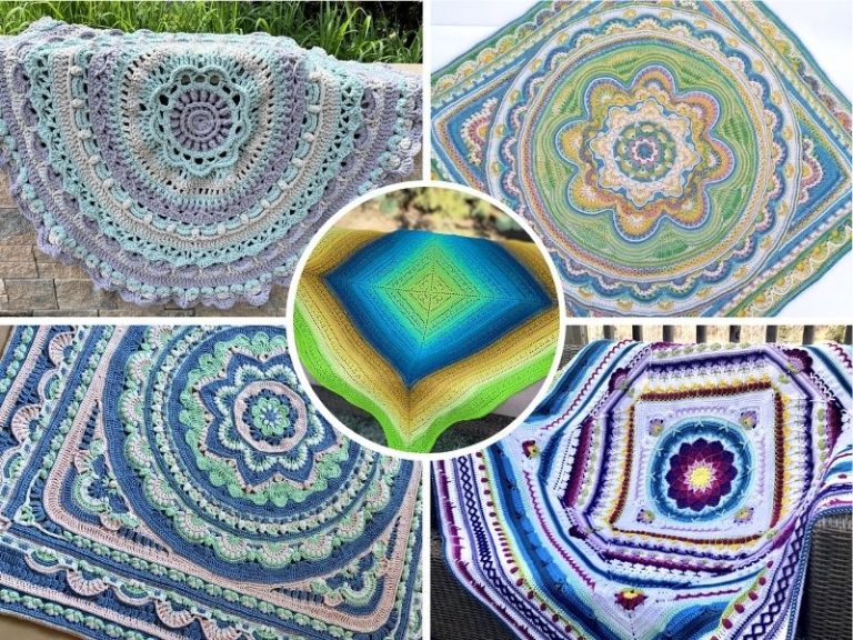 free crochet mandala blanket patterns
