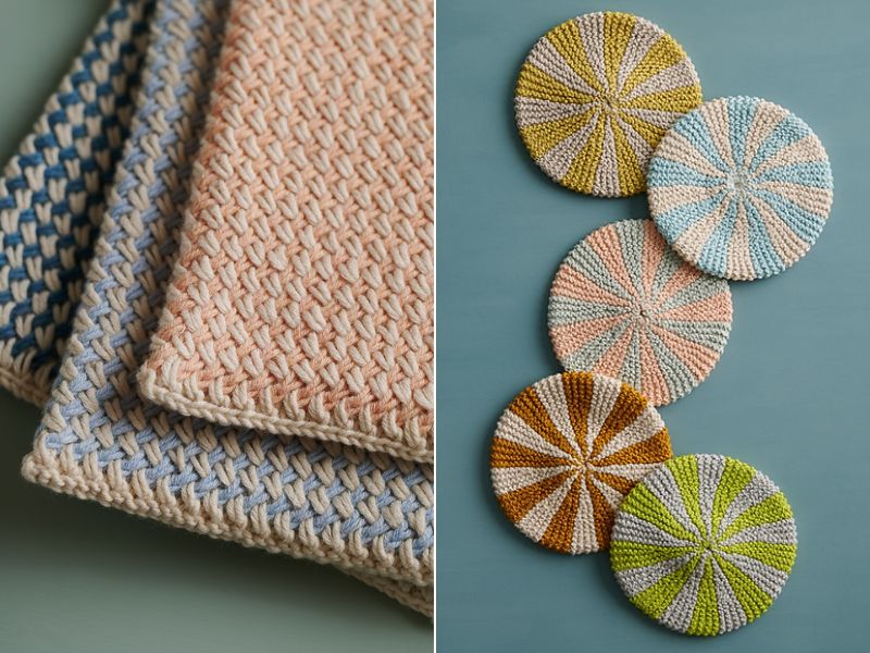 Little Potholder Knitting Pattern : Handy