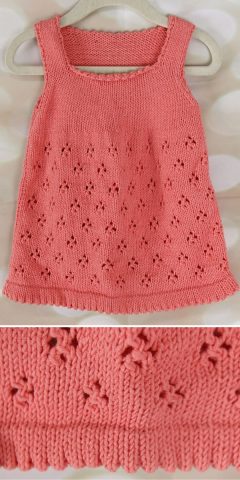 The Cutest Knitted Baby Dresses Free Patterns