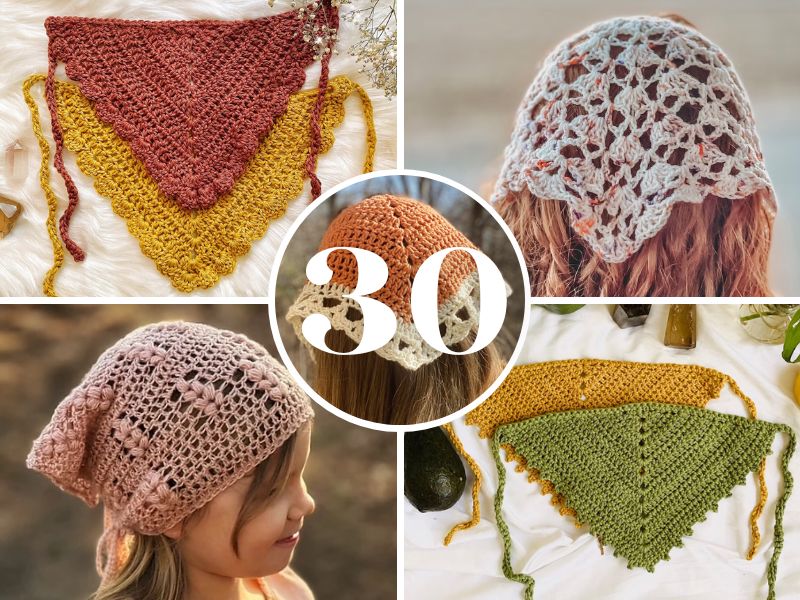 30 Best Free Crochet Bandana Pattern Ideas