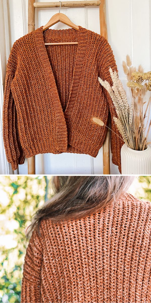 Crochet Everyday Cotton Cardigan • Sewrella