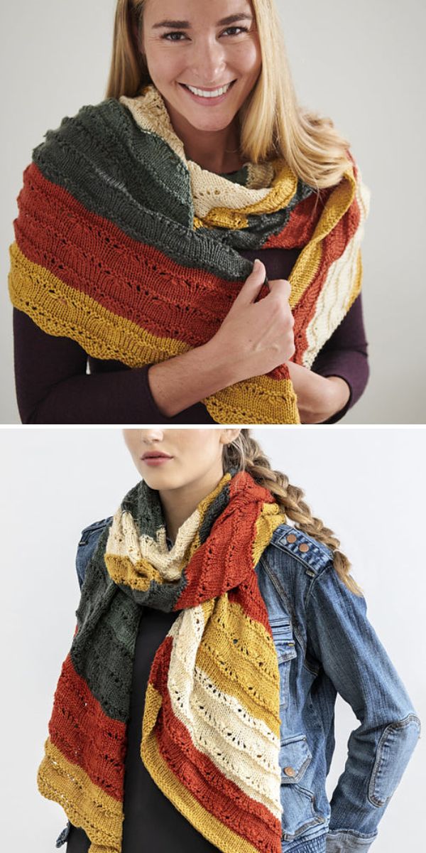 Autumn Vibes Wraps - Free Knitting Patterns