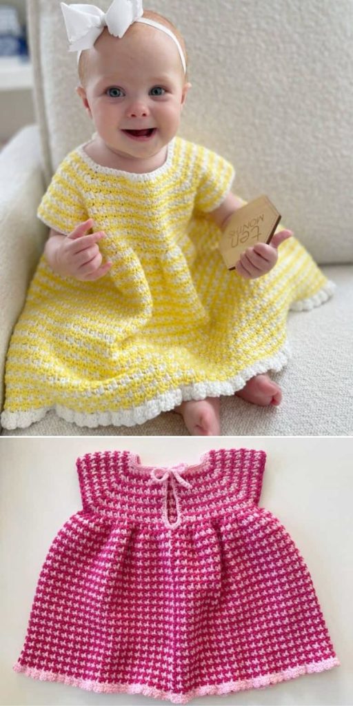 10+ Cute Crochet Baby Dress Ideas and Free Patterns