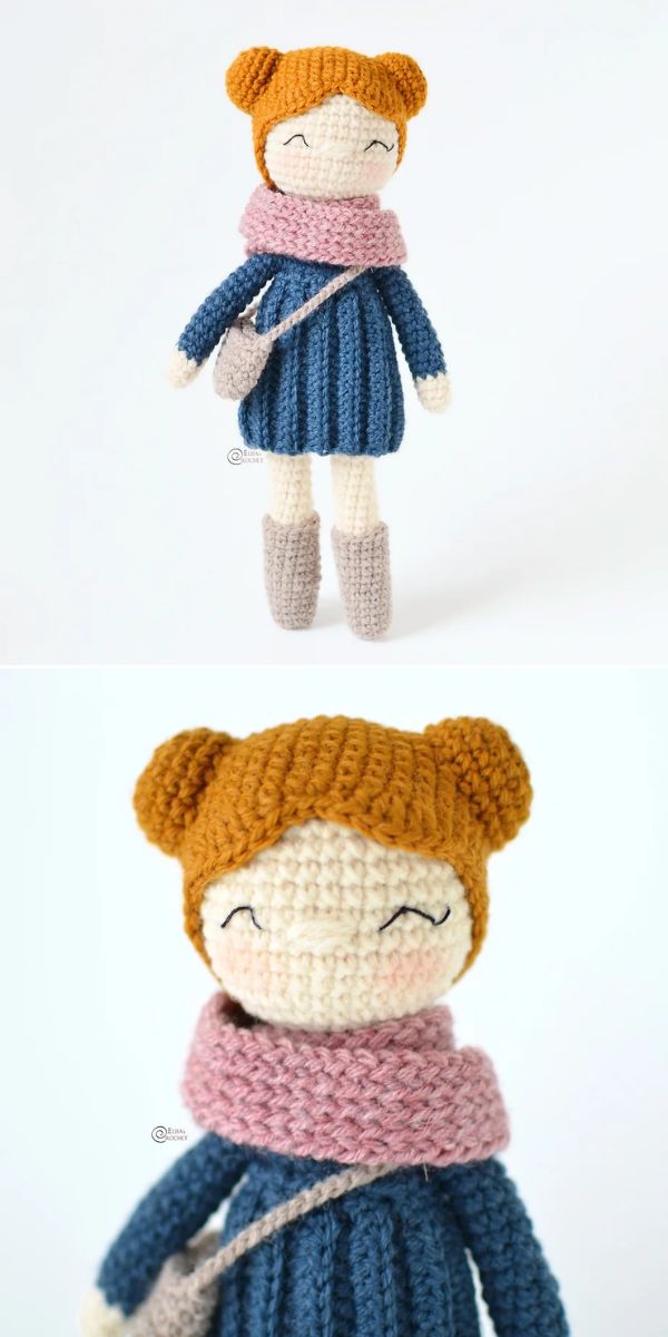 Anna girl free crochet amigurumi doll pattern