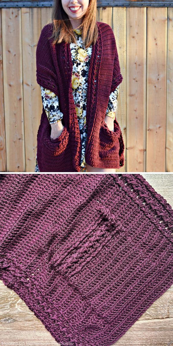 Pocket Shawl Ideas for Autumn 2023 [Free Crochet Patterns]