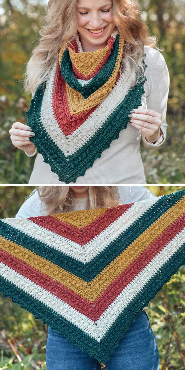 Tasteful Triangle Scarves - Free Crochet Patterns