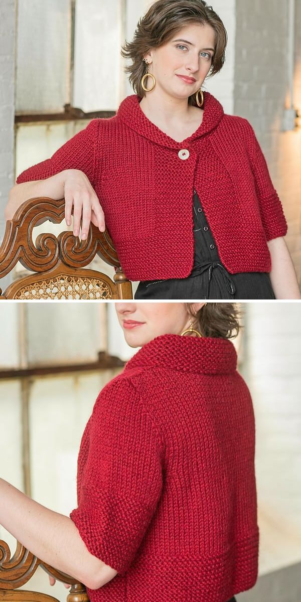 Cardigan knitting pattern Tatiana – Through the Stitch