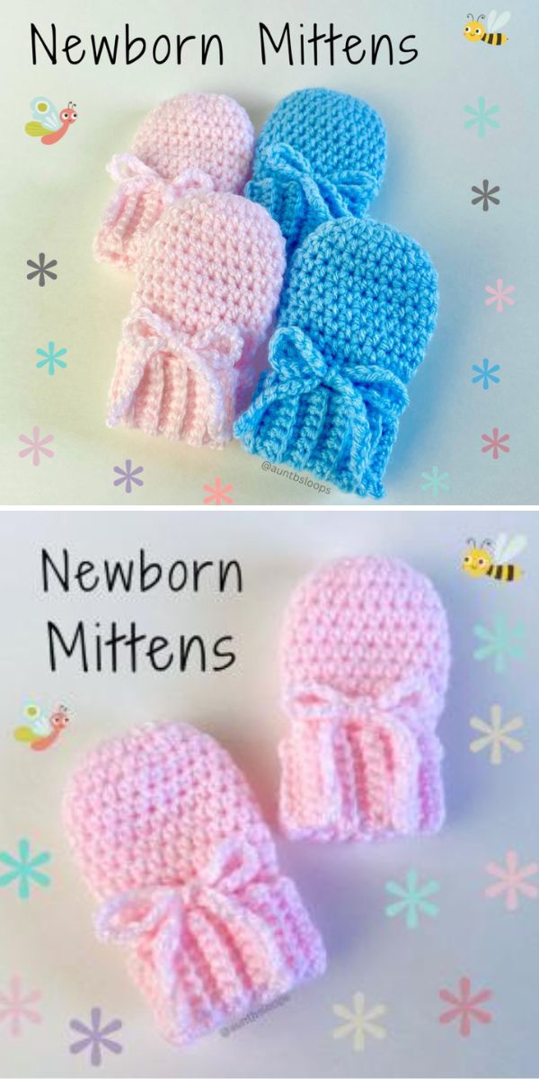 Adorable and Cozy: 21 Crochet Baby Mittens with Free Patterns