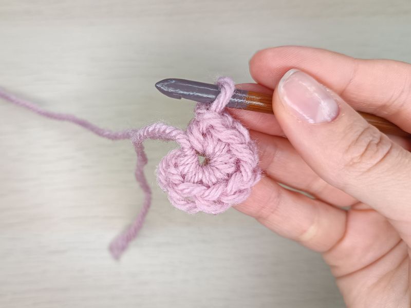 a crochet magic ring