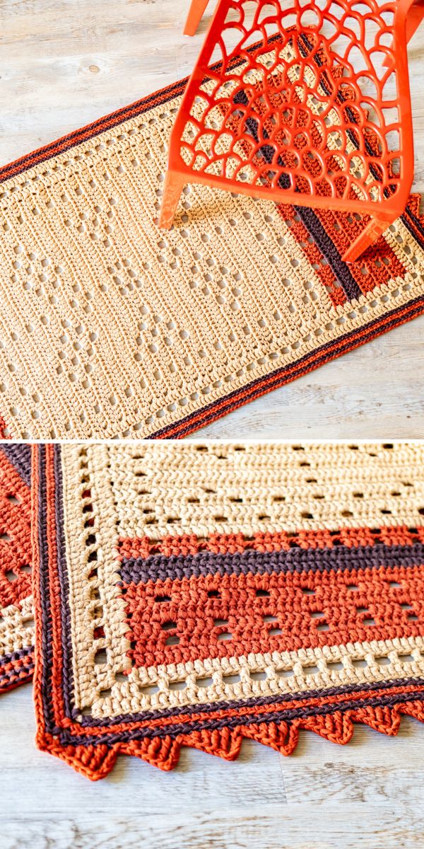 Ballard Floor Rug Free Crochet Pattern