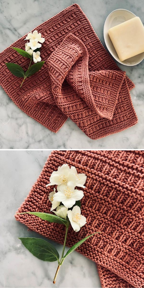 a knitted kitchen cloth