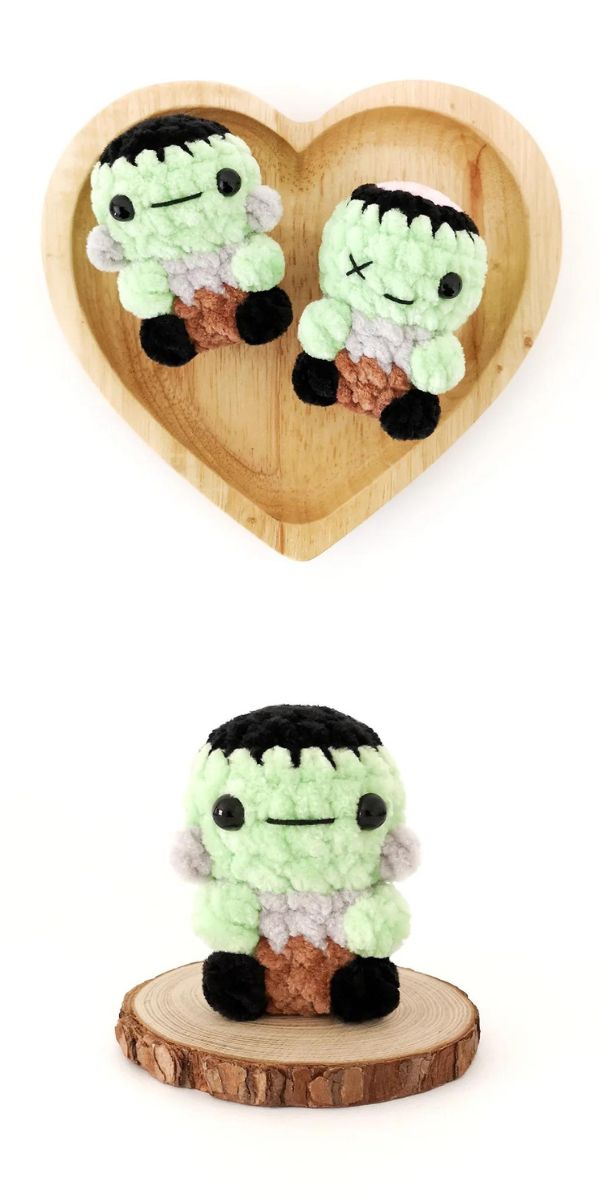 crochet frankenstein halloween amigurumi