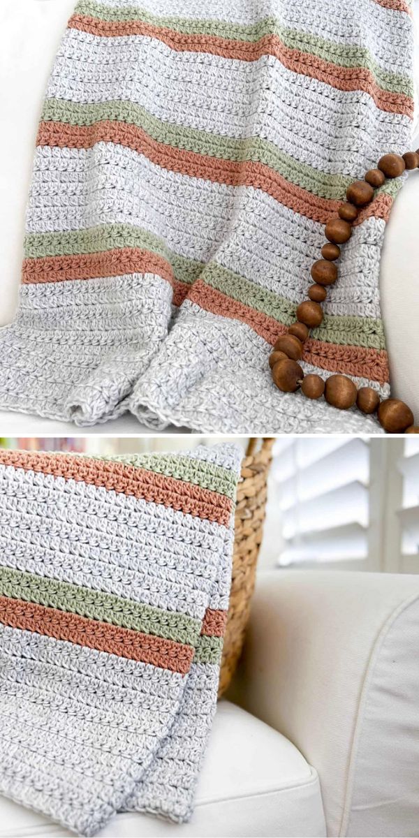 a delicate crochet baby blanket