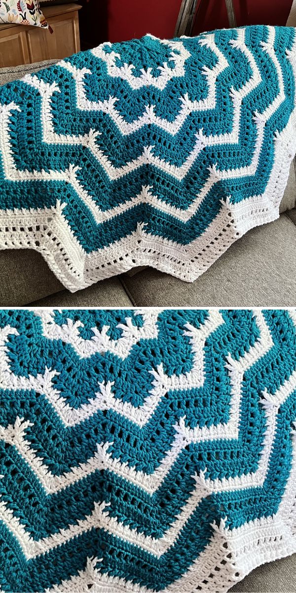 a crochet star blanket