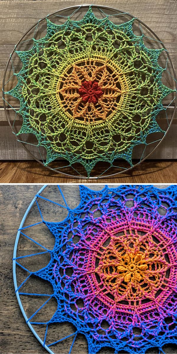 a stunning crochet mandala