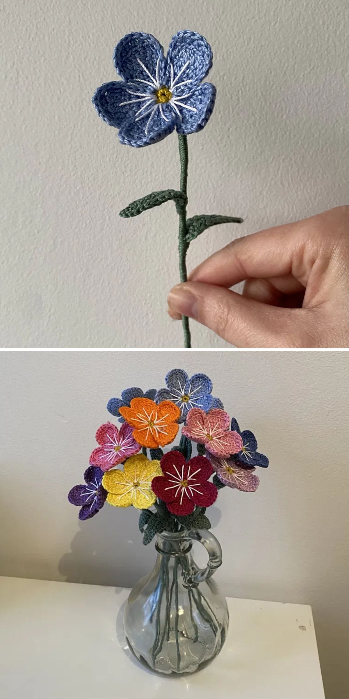 a colorful bouquet of flowers in a glass vase