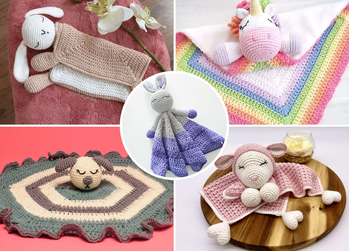 cute crochet sleepy loveys for babies
