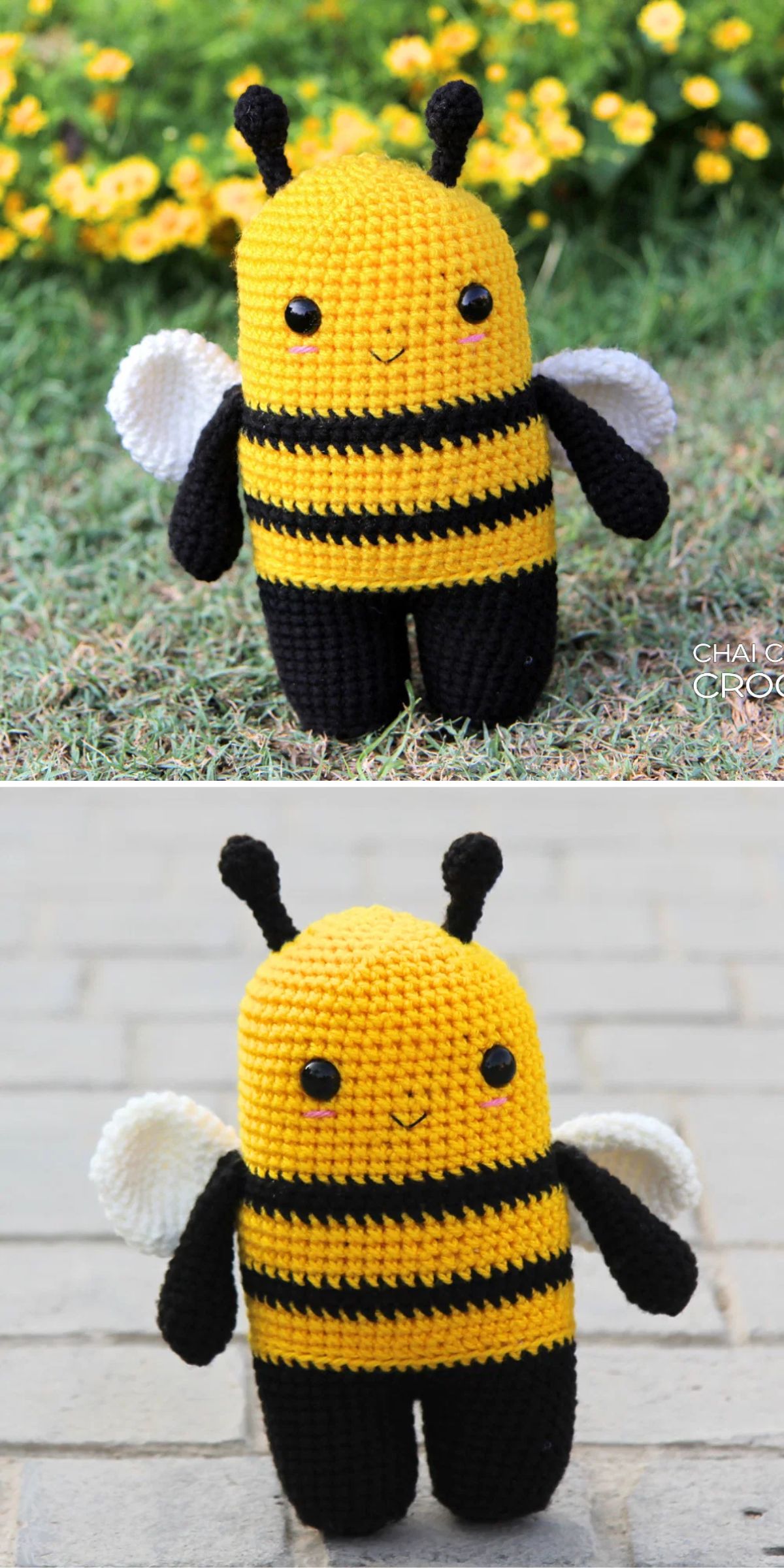 crochet bee doll